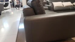 Sofa WK660 Venosa Zweisitzer Leder Montana Basalto Grau