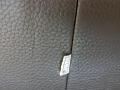 Sofa Zweisitzer Linea 185 Leder Fuerte Schwarz