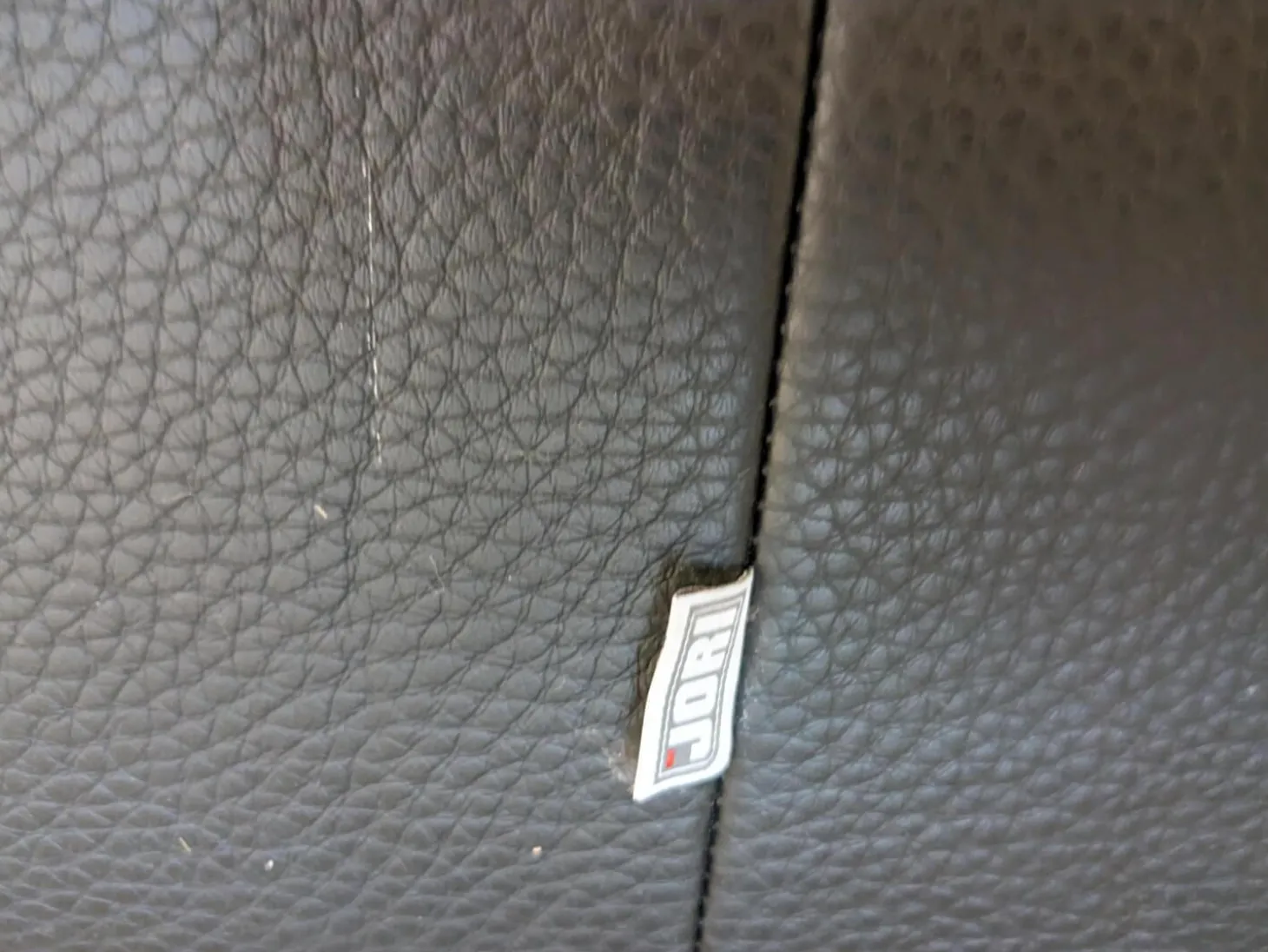 Sofa Zweisitzer Linea 185 Leder Fuerte Schwarz