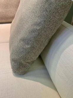 Sofaecke Prime Time Version B Stoff Bora Wool Kufen Aluminium Hochglanz mit Schwenkfunktion