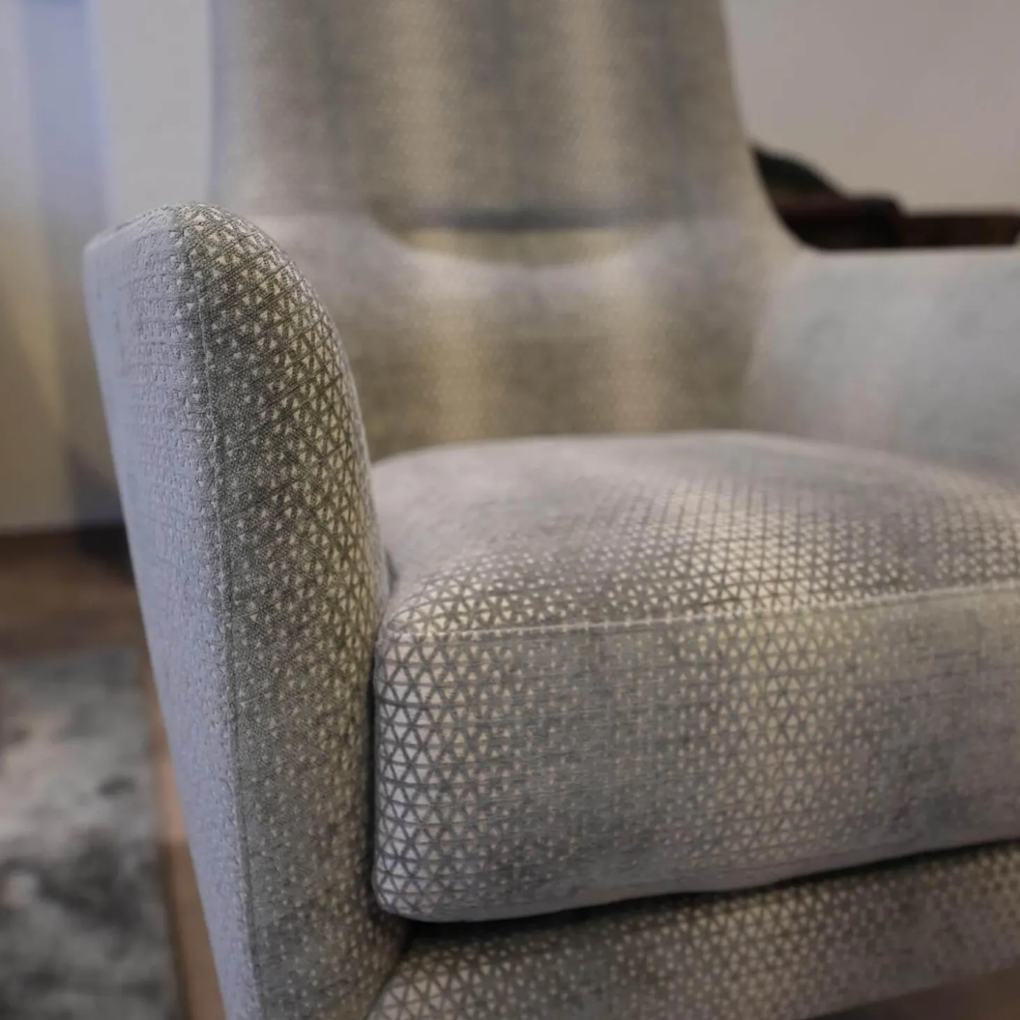 Sofagarnitur Coco Bezug Jab 9 2241 091 Graubeige Füße Massivholz Lackiert Grau