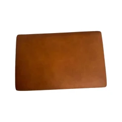 Sofahocker 1456 Leder Leonessa Almond Braun Gestell Metall Schwarz Pulverbeschichtet