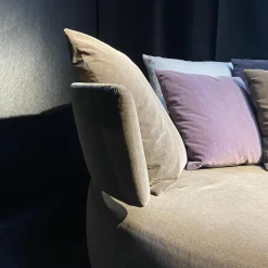 Sofainsel Amoenus Maxalto Stoffbezug Grau Inklusive 4 Kissen