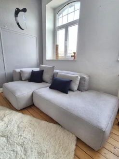 Sofakombination Mags Soft Stoff Ruskin Hellgrau 11 Inklusive Kissen