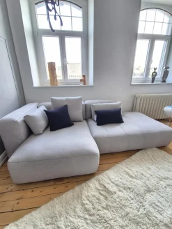 Sofakombination Mags Soft Stoff Ruskin Hellgrau 11 Inklusive Kissen