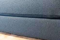 Sofakombination Marlo Stoff Juna Petrolblau U1523J Blau Fuß Schwarz Mit Rückenkissen 903