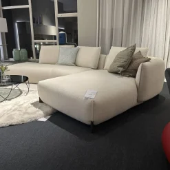 Sofakombination Naila Stoff Essential 26 Egret Beige Fuß Eiche Night Matt