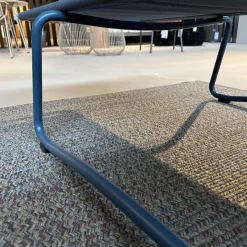 Sonnenliege Balcony Bespannung Batyline Eden Grünblau Meliert Gestell Edelstahl Rauchblau Pulverbeschichtet