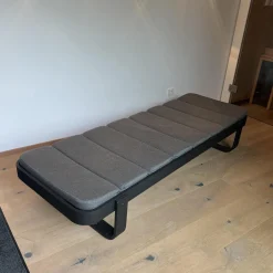 Sonnenliege Relax Auflage Stoffe Natte Grey Grau Gestell Tex light Grey Grau