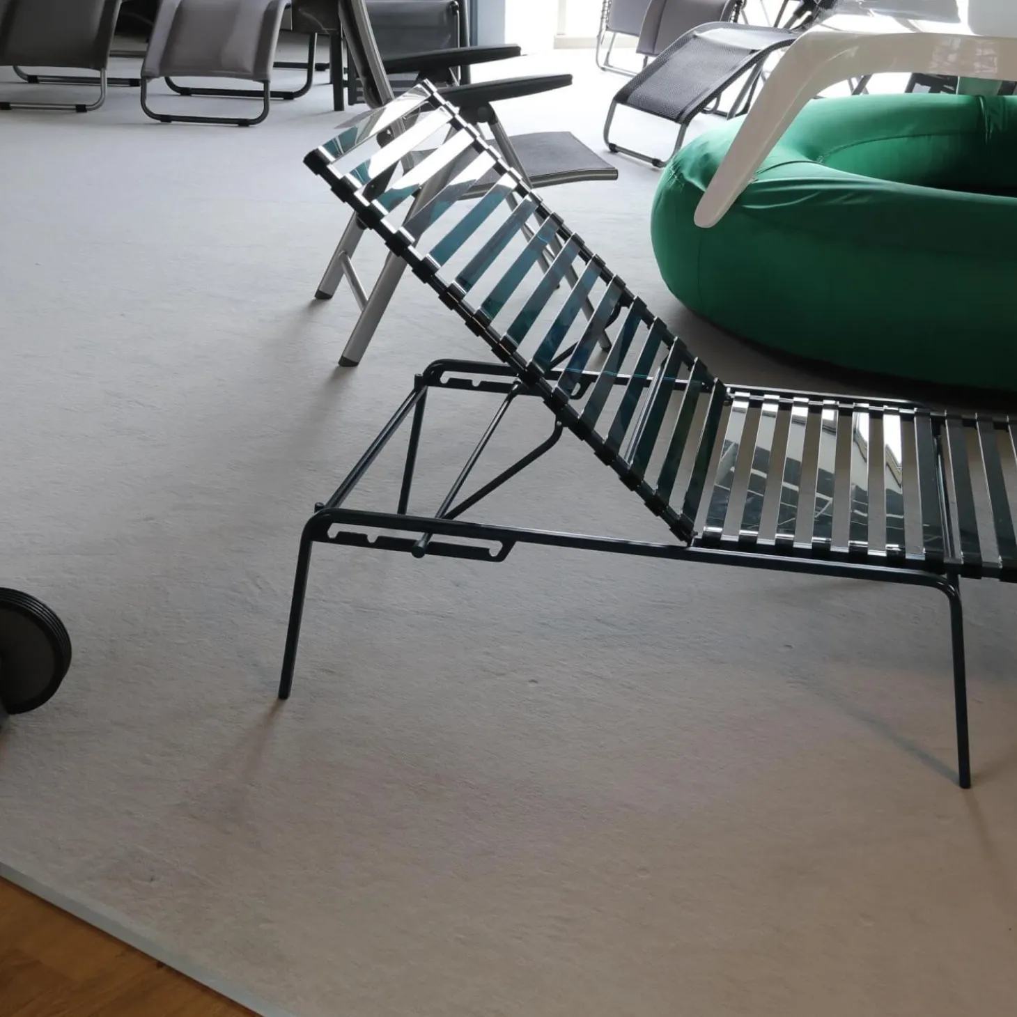 Sonnenliege Striped Lettino Gestell Stahlrohr Blau 5062 Sprossen Polyamid Blau 2025 TR