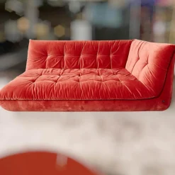Soulmate Sofa 220/110 Stoff City Velvet Reloaded CA7832/063 Rot