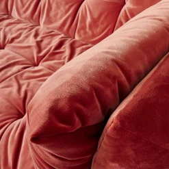 Soulmate Sofa 220/110 Stoff City Velvet Reloaded CA7832/063 Rot