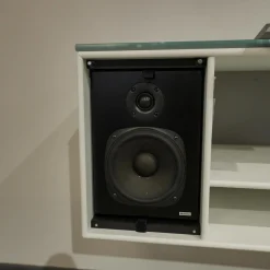 Sound Unit Lack Matt Weiß Frontfarbe Fjord Mit Abdeckplatte Glas