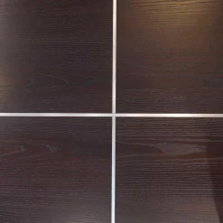 Square Couchtisch Esche Wengefarbig Gestell Metalloptik