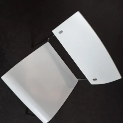 Stapelstuhl Giorgio Weiß Lackiert Gestell Verchromt