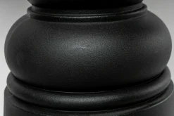 Stehtisch Container Table Platte Holz Orange RAL 2004 Fuß Schwarz