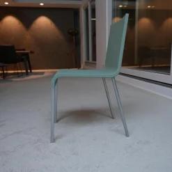 Stuhl 03 Sitzschalenfarbe Mint Untergestell Pulverbeschichtet Silber Glatt