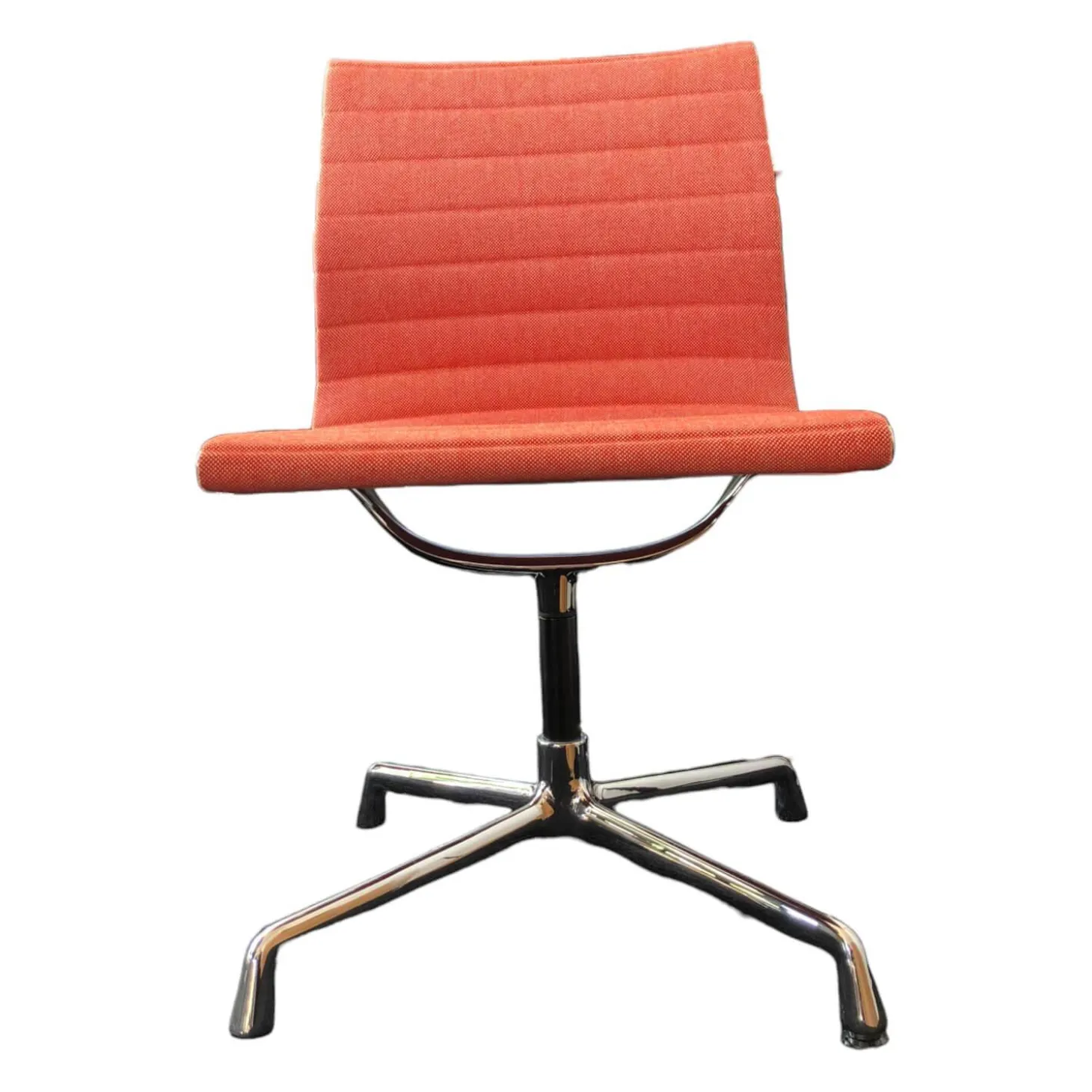 Stuhl Aluminium Chair EA 101 Stoff Hopsak Poppy Red Elfenbein