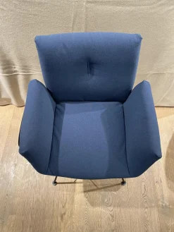 Stuhl Alvo Stoff 7200 Dunkelblau Gestell M20 Lack Schwarz