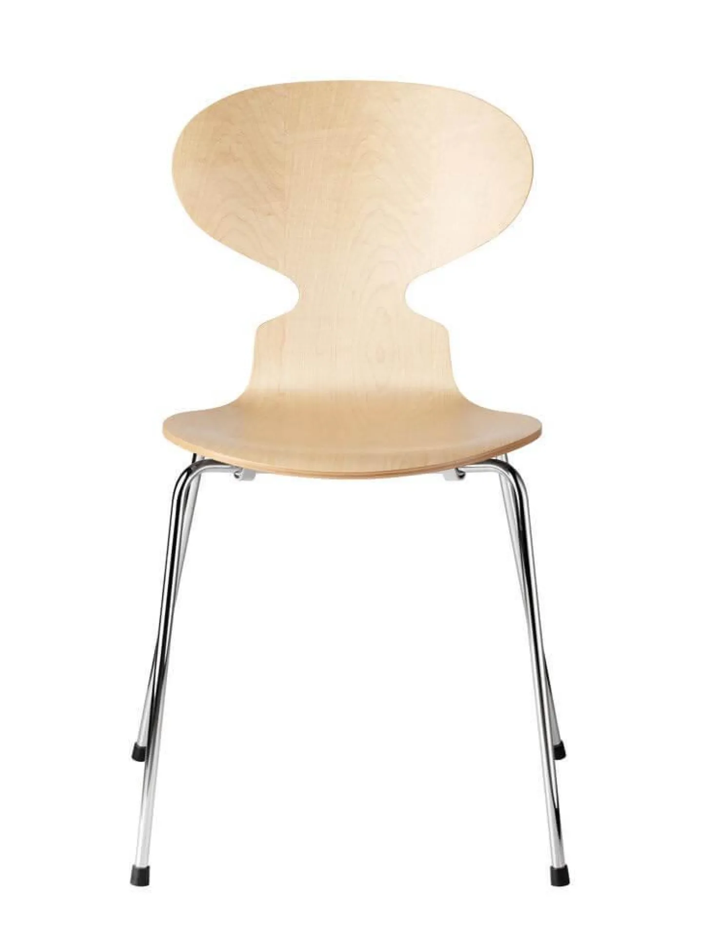 Stuhl Ameise Ahorn Furniert Gestell Chrom