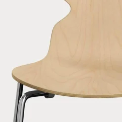 Stuhl Ameise Ahorn Furniert Gestell Chrom