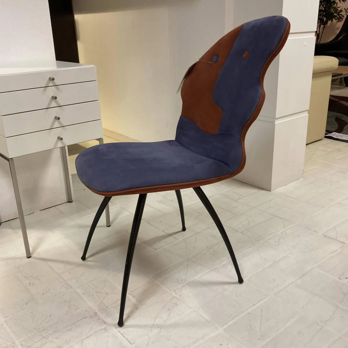 Stuhl Antipode 2 Combi 1 Clemens Briels Nubukleder Korallenrot