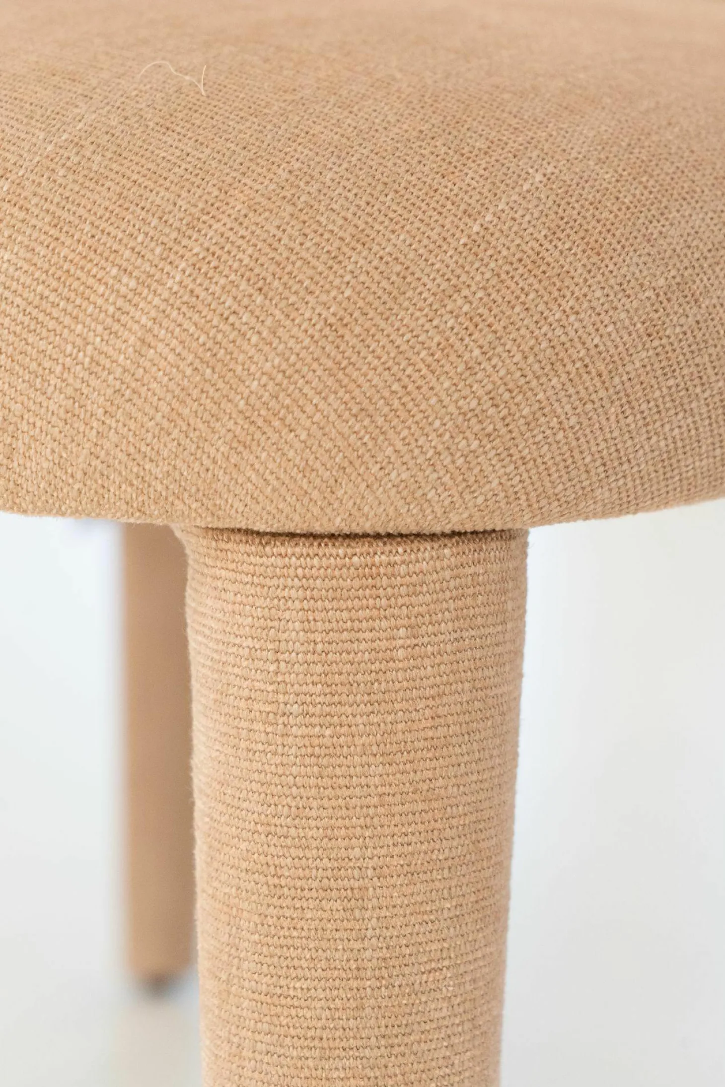 Stuhl Babi Stoff TDC139 Cassiopea Braun Rosa Abziehbar Füsse mit Stoff bezogen