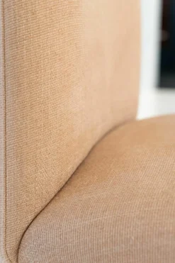 Stuhl Babi Stoff TDC139 Cassiopea Braun Rosa Abziehbar Füsse mit Stoff bezogen