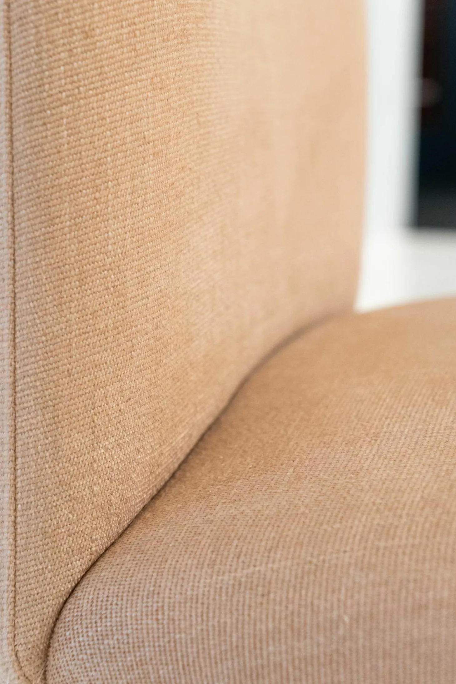 Stuhl Babi Stoff TDC139 Cassiopea Braun Rosa Abziehbar Füsse mit Stoff bezogen