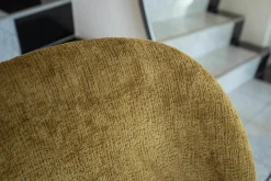 Stuhl Beetle Innen Stoff Mumble Glamour Moosgrün Grün Außen Eiche Semi Matt Lackiert Gestell Schwarzchrom