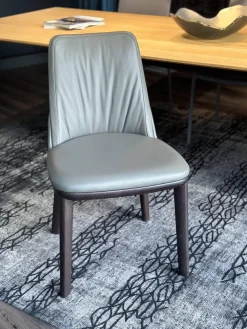 Stuhl Belinda Softleder 952 Smoke Grau