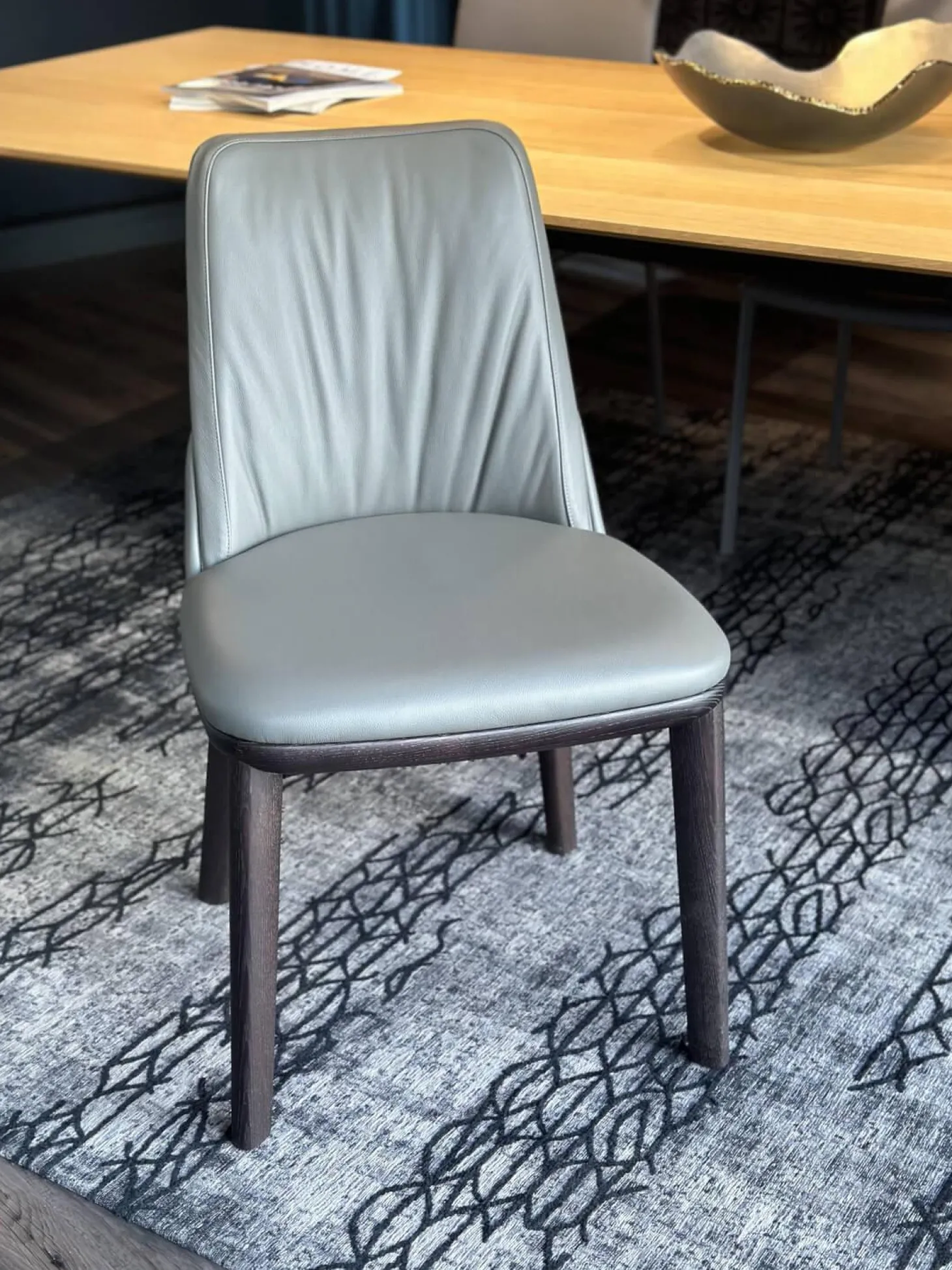 Stuhl Belinda Softleder 952 Smoke Grau