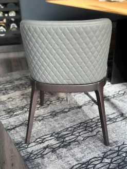 Stuhl Cattelan Italia Magda Couture Leder Smoke 952 Grau