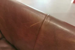 Stuhl Chaplin Flex Leder Rancho Sienna Braun Gestell Büro Metall Schwarz Mit Rollen