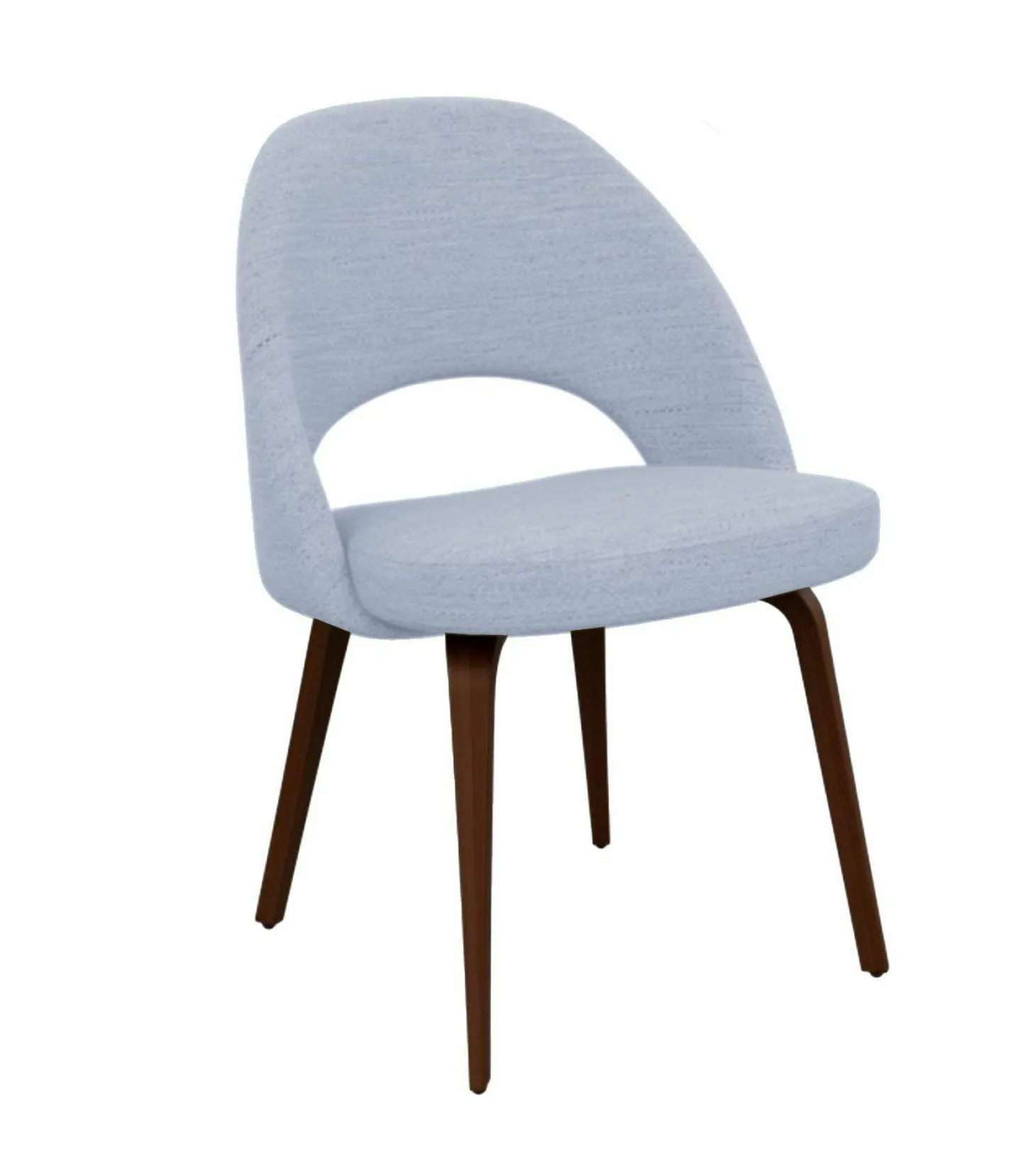 Stuhl Conference 72CRVW Stoff Opera Blau OP67 Gestell Eiche Walnussfarben