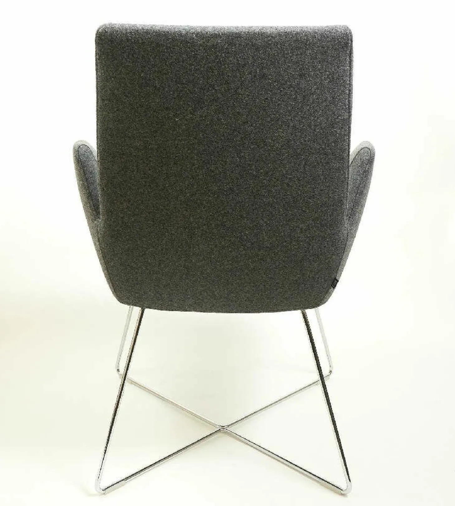 Stuhl Cordia Stoff 95 9654 Melange Metalluntergestell Verchromt