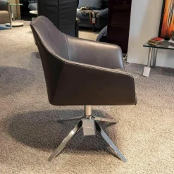 Stuhl DS 279/101 Leder Touch Umbra 02 Braun