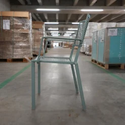 Stuhl Easy Outdoor Aluminium Pulverbeschichtet Pastellblau