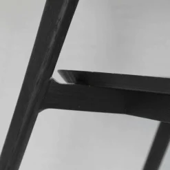 Stuhl Eiche Bok 51491 Schwarz Gebürstetes Massivholz