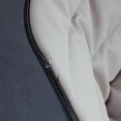 Stuhl Flow Chair Gepolstert Bezug Stoff F Londra R304 Farbe 5 Schlamm Gestell S041 Graftitgrau