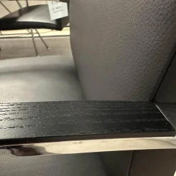 Stuhl Freischwinger Paco Leder Schwarz Nappa