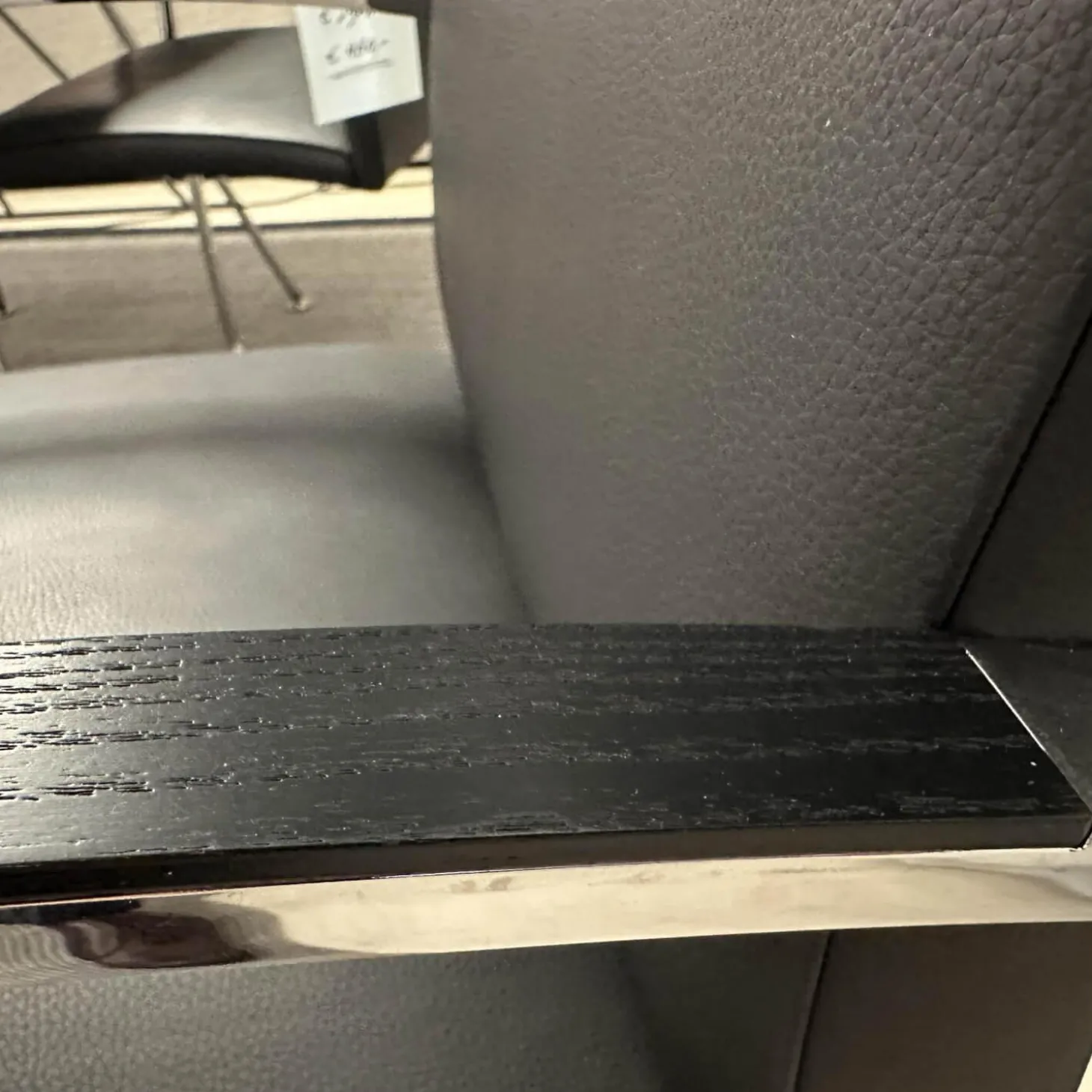 Stuhl Freischwinger Paco Leder Schwarz Nappa