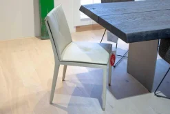 Stuhl Fritzgerald Bezug Leder Creme