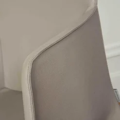 Stuhl Gio Leder Torro Stone mit Armlehnen