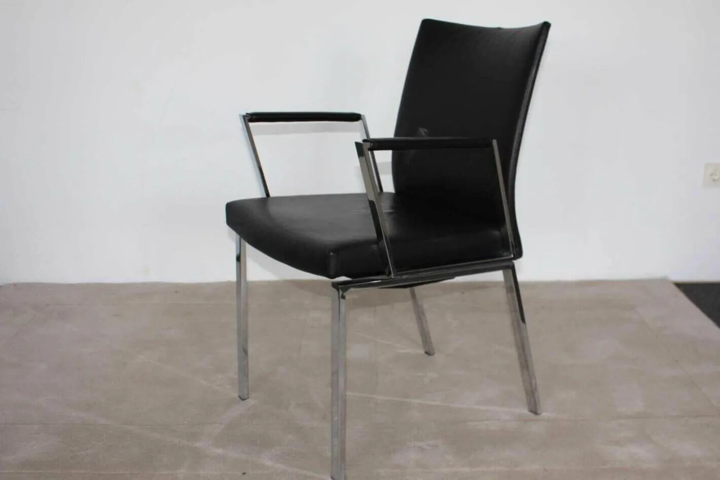 Stuhl Linus 2011-1 Leder 1 Schwarz