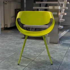 Stuhl Little Perillo Schale Hartschaum Hellgrün Gestell Alu Hellgrün