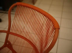 Stuhl Loop Dining Chair Outdoor Polypropylene Terracotta Rot Gestell Pulverbeschichtet Rot