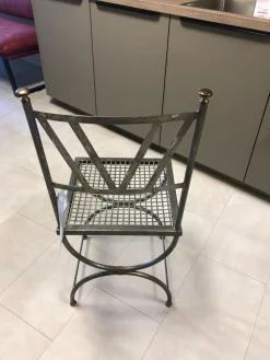 Stuhl Modell Ferro Rauleder Wassergrün Gestell Ausführung Metall