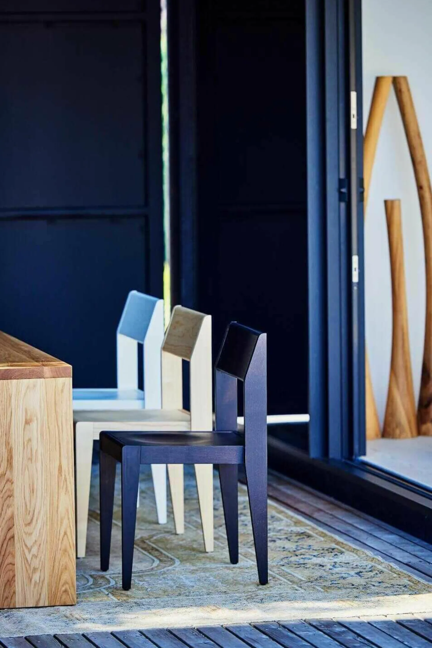 Stuhl Nora Weiß Esche Gebeizt Matt