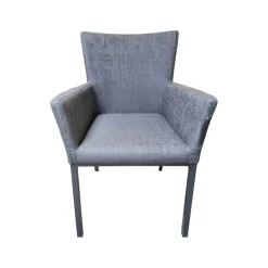 Stuhl Outdoor Artus Outdoorstoff Dunkelgrau Schiefergrau Meliert Gestell Aluminium Anthrazit